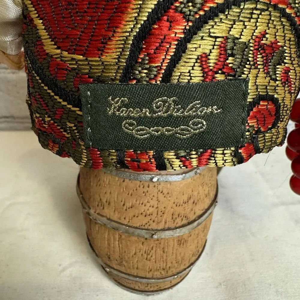 Karen Didion Original Collectible‎ Santa Wine Santa Wine Barrel Grapes EXCELLENT